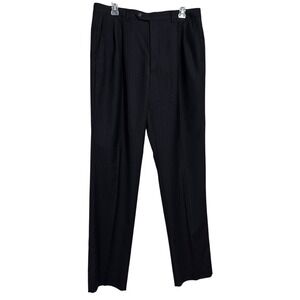 Lauren Ralph Lauren Black Pin Stripe Dress Pants Size 34 Unhemmed NWT